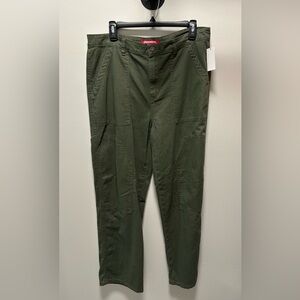 NWT Women’s Size 13 Union Bay Callen Herringbone Carpenter Top Gun Green Pants